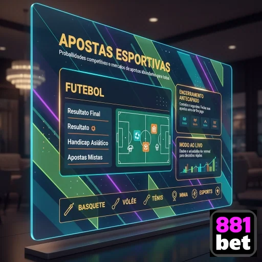 Ilustração de Explore as Odds Altas da 881bet em Apostas Esportivas