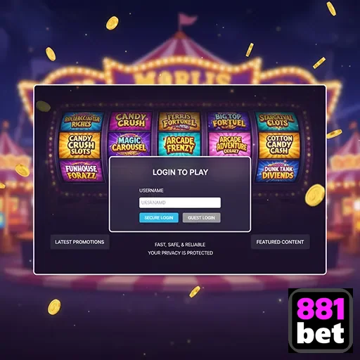 Ilustração de Experimente a Diversão e Recompensas no 881bet