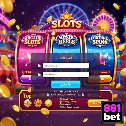 Ilustração de Experimente a Diversão e Recompensas no 881bet