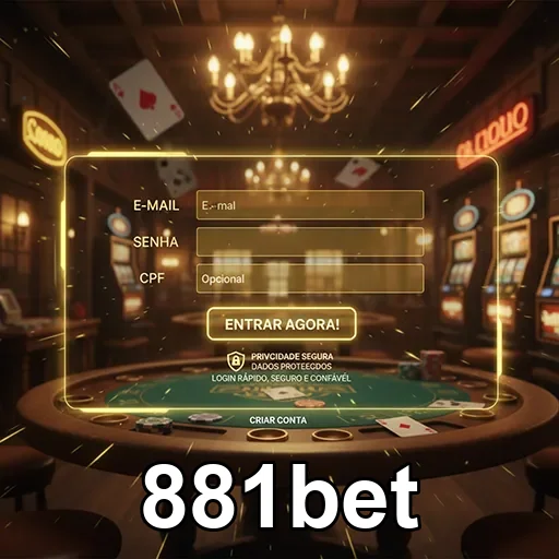 Interface premium do app 881bet com destaque para serviços VIP