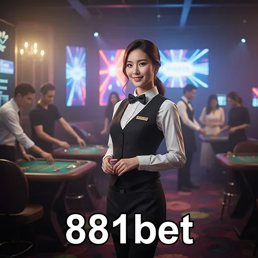 Interface do app 881bet mostrando serviços VIP