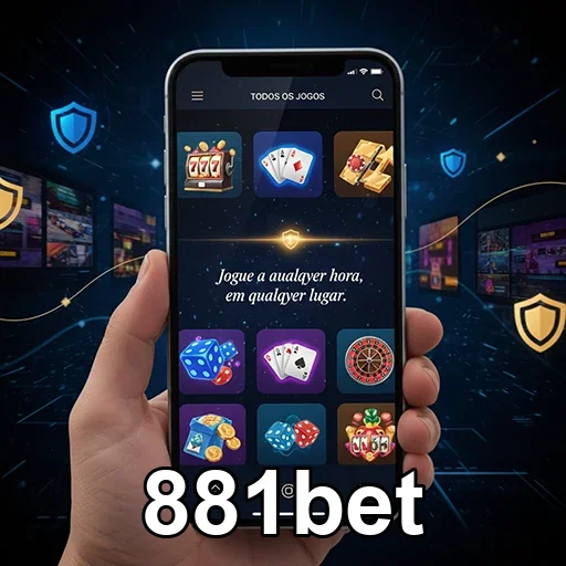 Usuário desfrutando de jogos seguros na 881bet